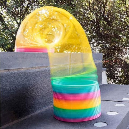 Muelle Rainbow Classic 8.7 x 9 cm - SpringBenders Slinky  ▷ Comprar en 441Malabares