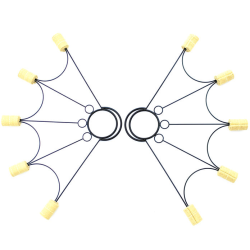 Abanicos de fuego 5 puntas Spider - Par ▷ Comprar en 441Malabares