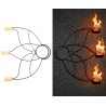 Abanicos de fuego 3 puntas Lotus - Par ▷ Comprar en 441Malabares