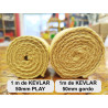 1m de Kevlar 50mm PLAY (izquierda) VS 1m de Kevlar 50mm gordo