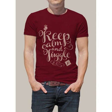 Camiseta KEEP CALM AND JUGGLE by Malabart - Rojo - 1