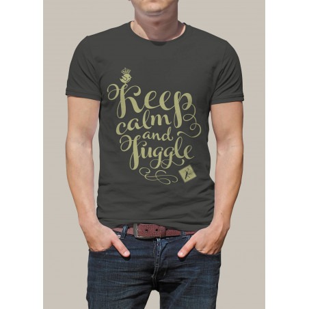 Camiseta KEEP CALM AND JUGGLE by Malabart -Gris - 1