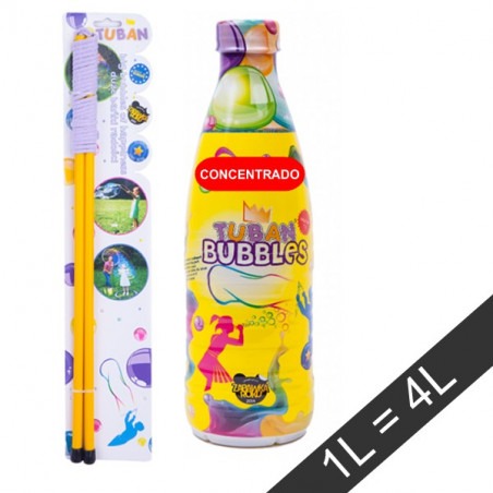Set varita pompas gigantes + líquido para pompas gigantes 1L concentrado TUBAN - 4