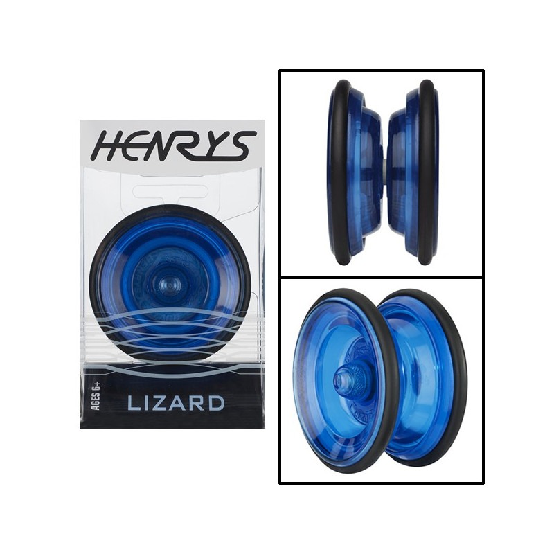 Yo-Yo LIZARD (AXYS) de Henrys - Azul vista frontal, lateral y oblícua