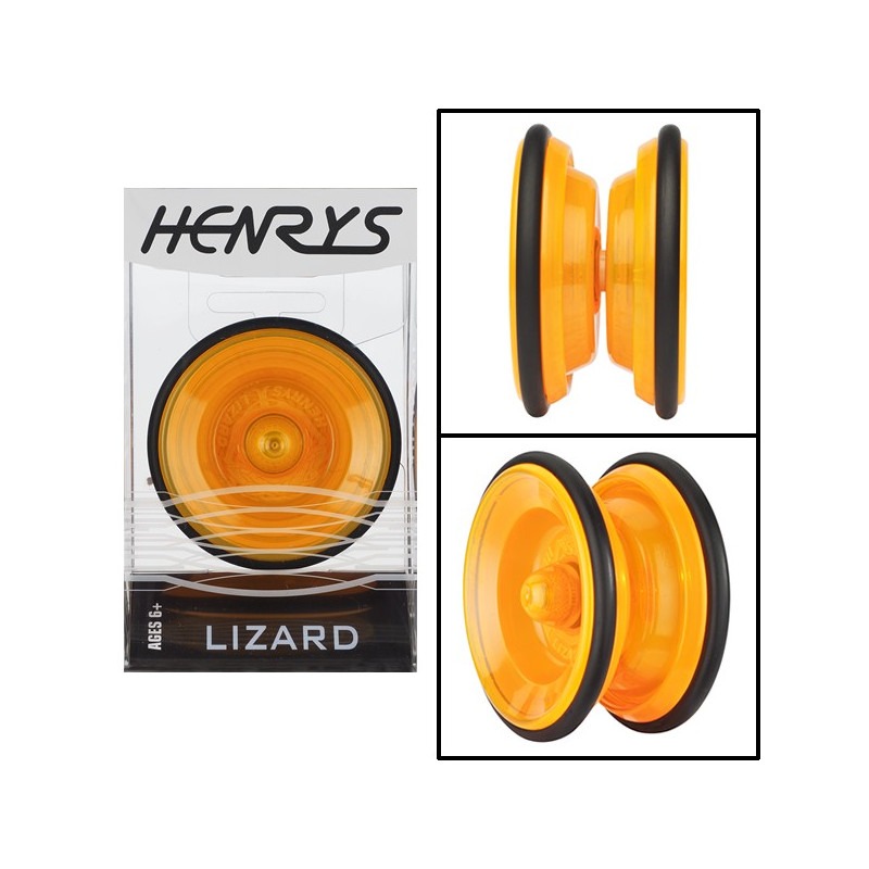 Yo-Yo LIZARD (AXYS) de Henrys - Naranja vista frontal, lateral y oblícua