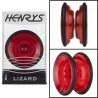 Yo-Yo LIZARD (AXYS) de Henrys - Rojo vista frontal, lateral y oblícua