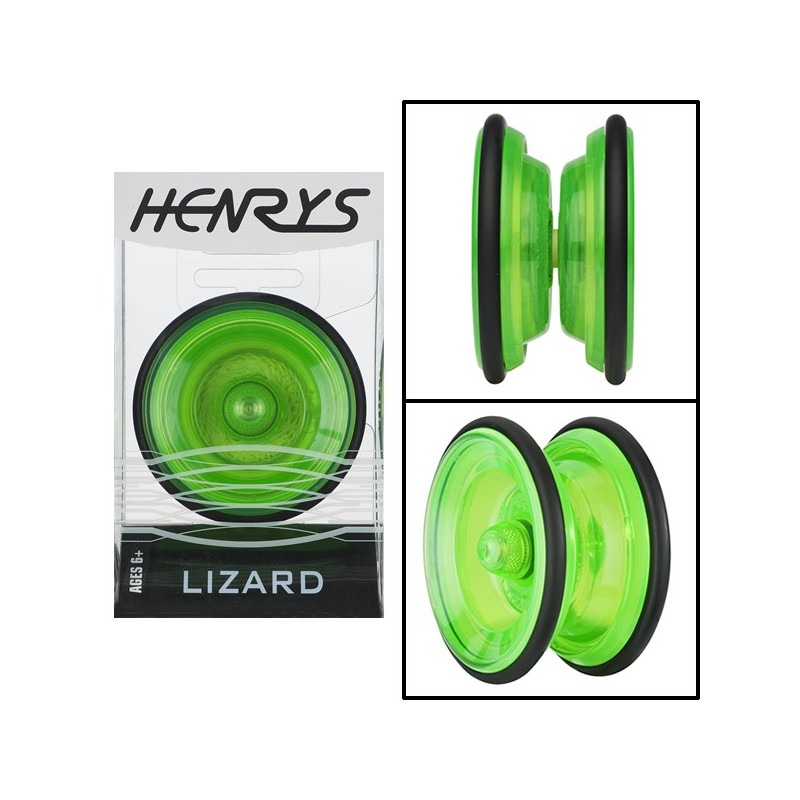 Yo-Yo LIZARD (AXYS) de Henrys - Verde vista frontal, lateral y oblícua