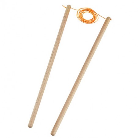 Palos de control de madera para diábolo 37cm Henrys - 1