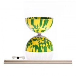 Set Diábolo MULTICOLOR + Palos de madera - 7