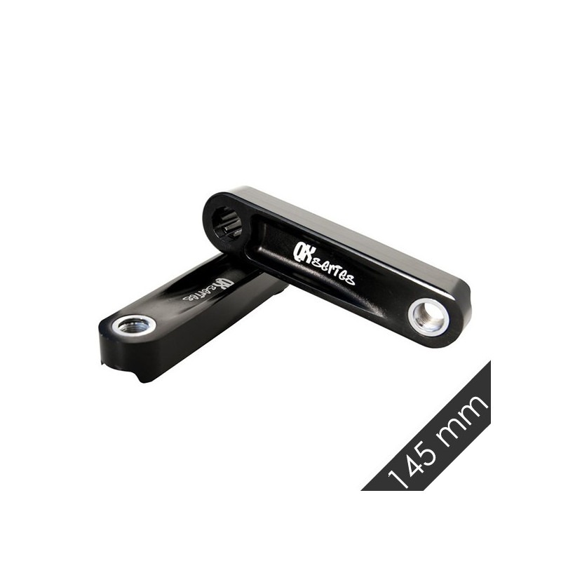 Bielas Aluminio Qu-ax Black ZeroQ ISIS 145mm con Casquillo de refue...