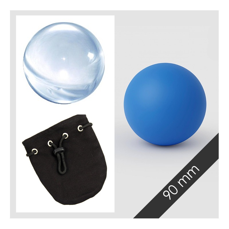 PACK CONTACT 90 - Pelota escena 90mm + Pelota Acrílica 90mm + Bolsa - 6