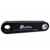 Bielas Aluminio Qu-ax Black ZeroQ ISIS 145mm con Casquillo de refue...