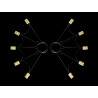 Abanicos de fuego 5 puntas Spider - Par ▷ Comprar en 441Malabares
