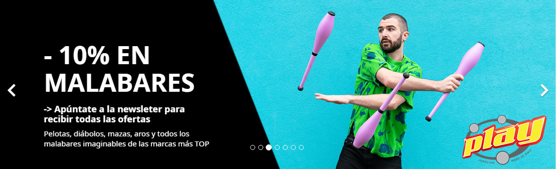 Descuento del 10% en malabares con el código BLACKJUGGLING