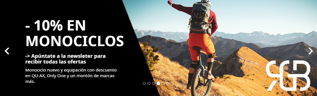 Descuento del 10 % en monociclos y equipacion con el codigo BLACKMONO