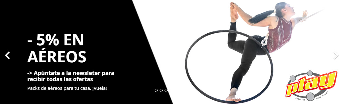 Descuento del 5% en aparatos aéreos con el código BLACKCIRCUS